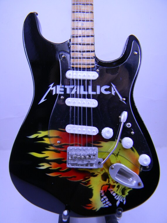 Miniature Guitar Metallica Signature Free Leather HardCase