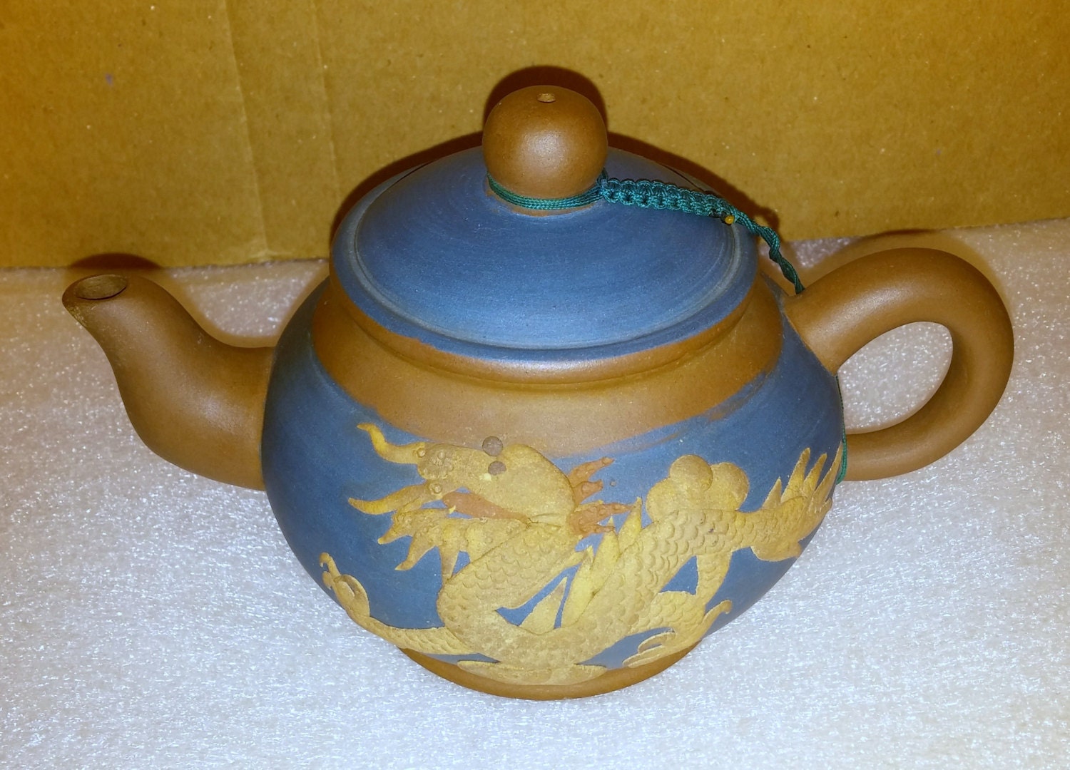 Phoenix and Dragon Yixing Teapot by FullestofHeart on Etsy
