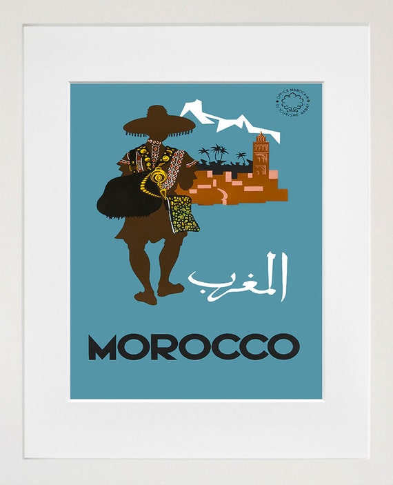 morocco tourist poster