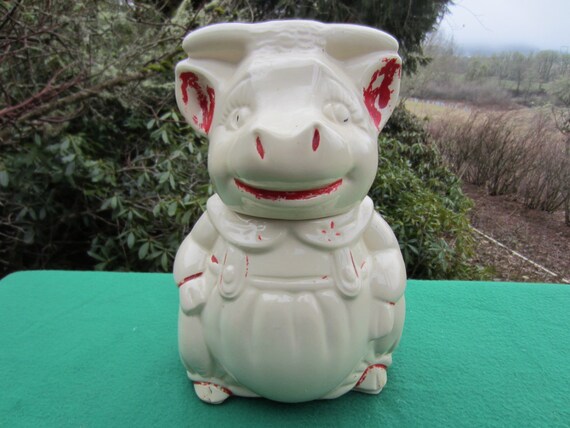 Vintage AMERICAN BISQUE Bull Cow Cookie Jar