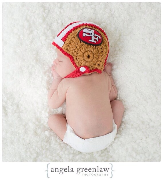 Baby Football Helmet Set in San Francisco 49ers by chhunneangs