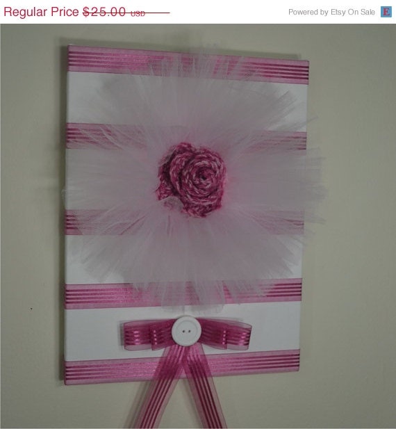 hades of Pink Wall Decor - 3D Flower Nursery Canvas