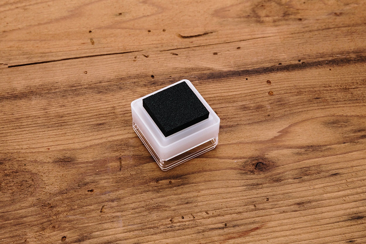 Black Stamp Ink Pad Mini Cube by StampYoFace on Etsy