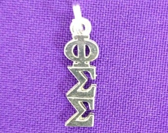 Phi Sigma Sigma Sorority Greek Lavaliere Charm, Officially Licensed