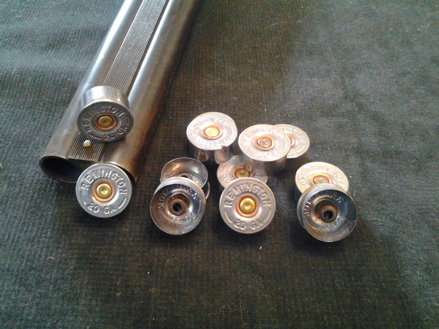 Remington Silver Brass 20ga. Shotgun Shell Head End Caps