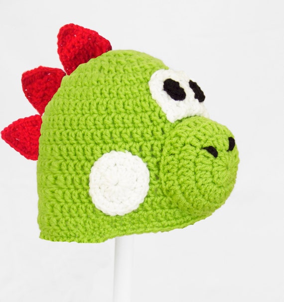 Yoshi Hat Green Dinosaur Super Mario Bros. Beanie in all