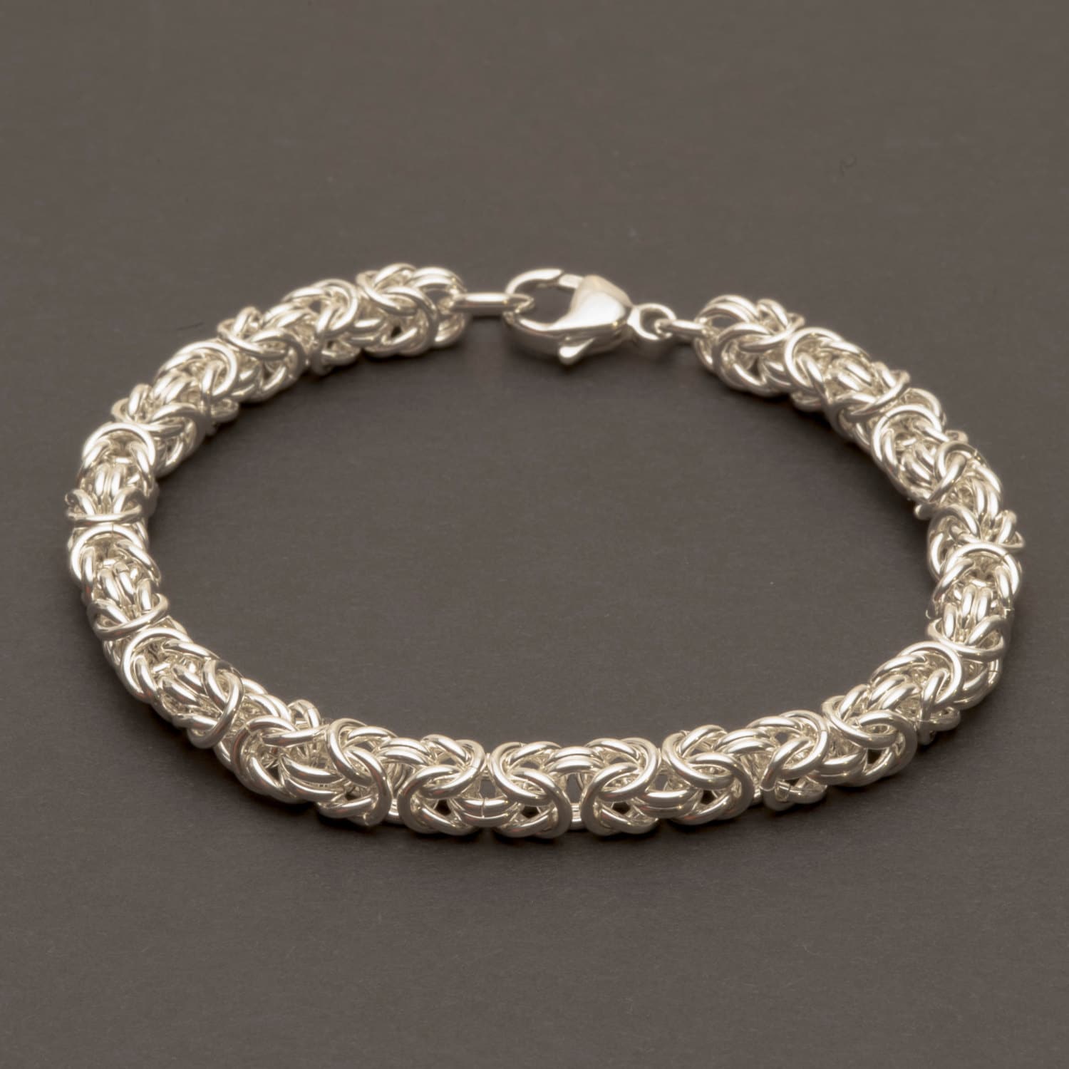 Classic Sterling Silver Byzantine Bracelet Sterling