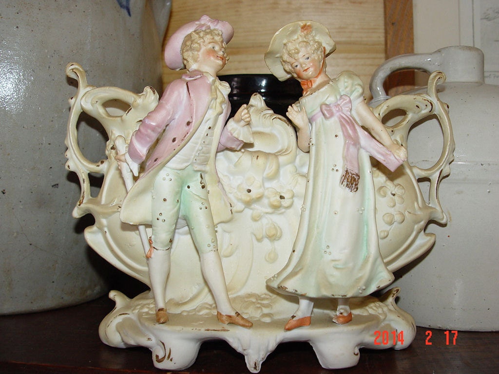 Antique German Porcelain Bisque Figurine by InheritedAttraction