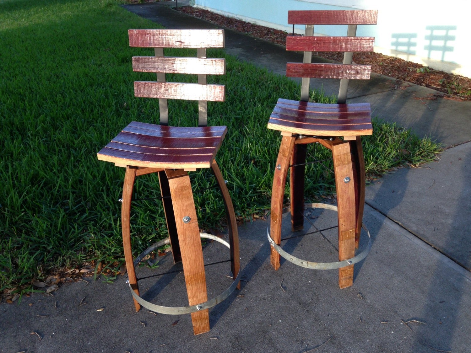 Wine Stave Bar Stool