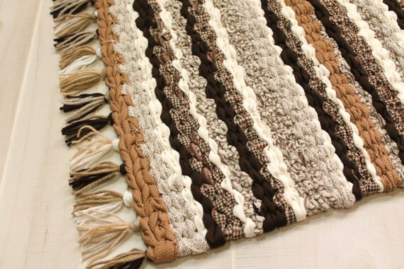 Vintage Recycled Fabric Woven Rug