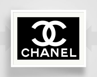 Chanel Logo Print, Popular Posters, Trending Prints, Typography, Writer ...
