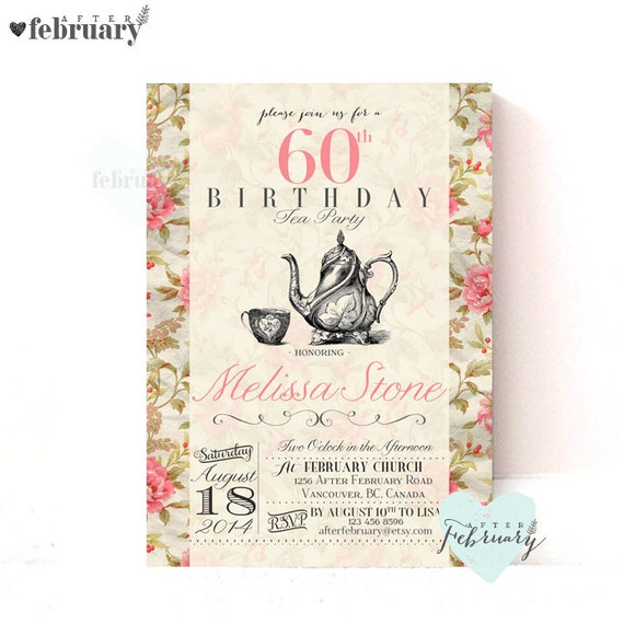 Adult Tea Party Invitations 4