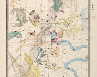 Celestial MapConstellation map 17th century Centaurus