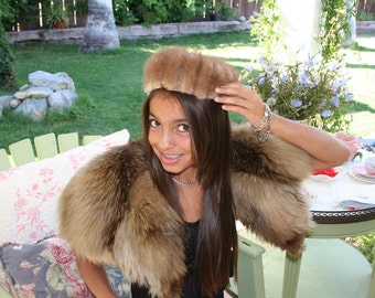 Mink Hat Vintage 1950's