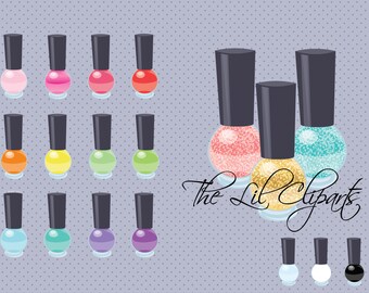 Sale, Nail Polish Clipart, Fashion Clipart, Girly Clipart, Scrapbook Clipart, Makeup Clipart, Shabby Chic Clipart, Cosmetics Clipart