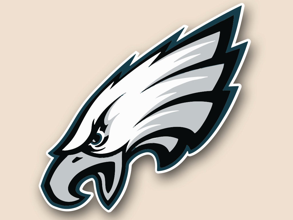 Philadelphia Eagles Vinyl CORNHOLE DECAL Logo by CornholeDecals