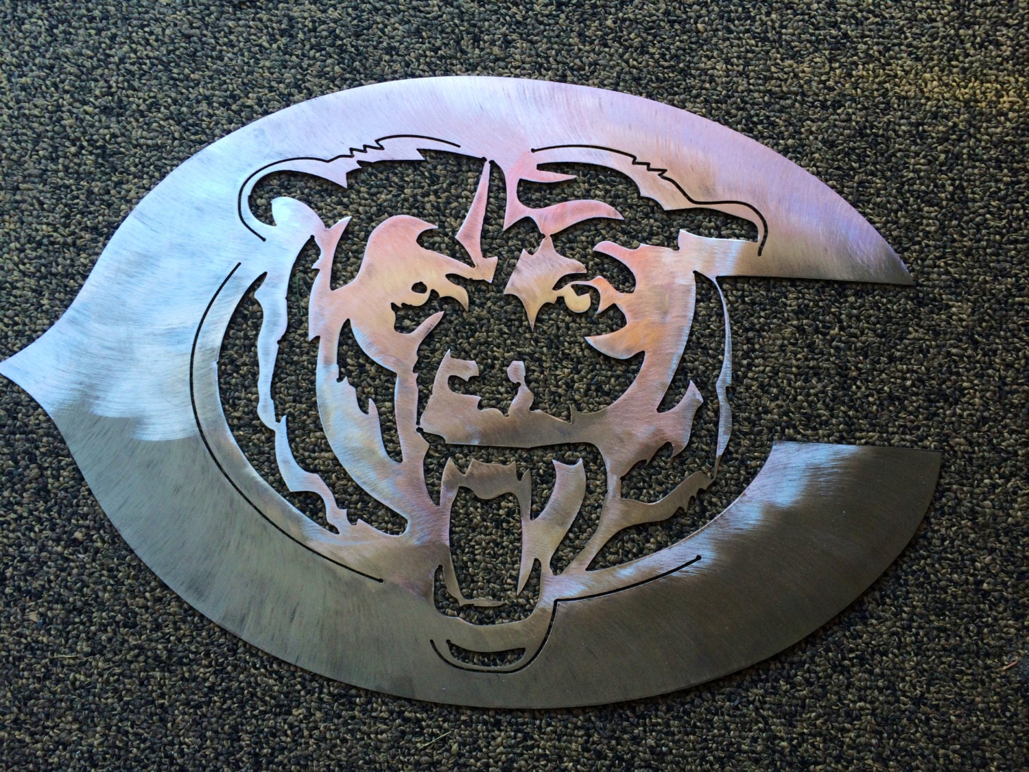 Chicago Bears Metal Sign by MetalArtDesignz on Etsy