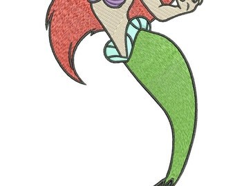 INSTANT DOWNLOAD Machine Embroidery Designs. Ariel. The Little Mermaid.