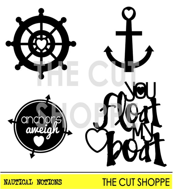 The Nautical Notions cut file consists of four icons, that can be used on your scrapbooking and paper crafting projects.