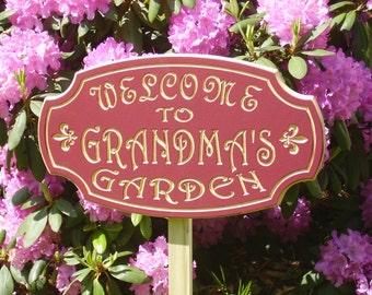 Popular items for flower garden sign on Etsy