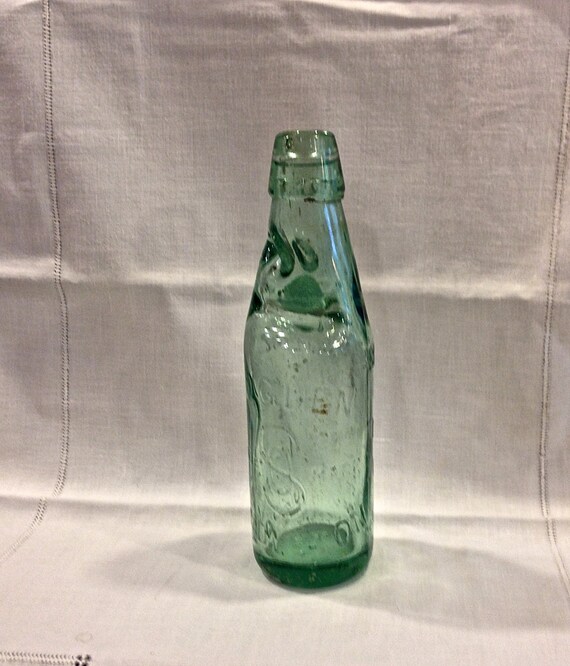 Items similar to Antique Codd Bottle, Marble in the Neck, Redfearn Bros ...