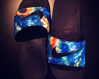 nike tie dye slides