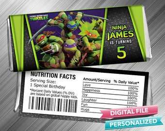 Teenage Mutant Ninja Turtles Candy Bar Wrapper