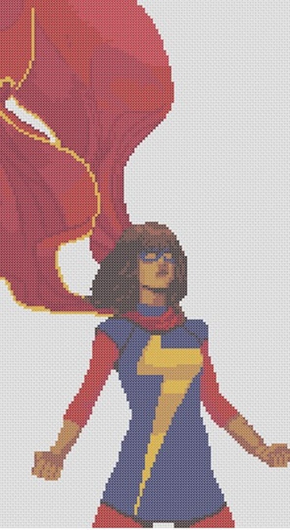 Items similar to Ms. Marvel Cross Stitch Pattern on Etsy