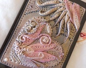 Notebook with Polymer Clay Decorative panels