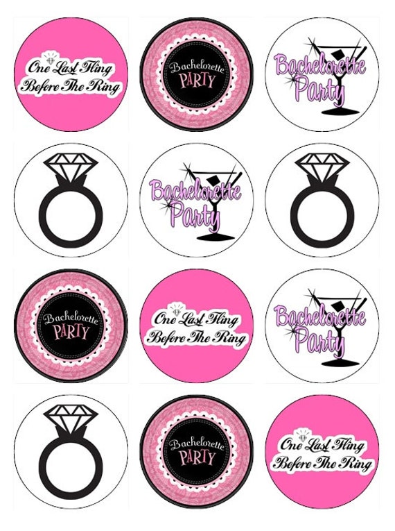 items-similar-to-bachelorette-party-edible-cupcake-toppers-on-etsy