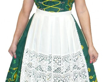 3-Piece Long Green German Dirndl Dress 0 2 4 6 8 10 12 14 16 18 20 22 24 XS S M L XL 2XL