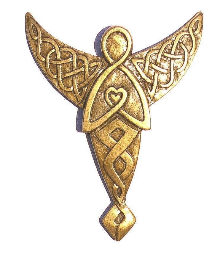 Celtic Angel wall plaque.