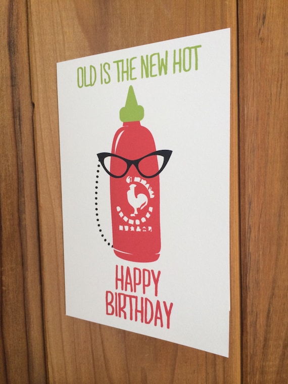 Funny Sriracha greeting cards