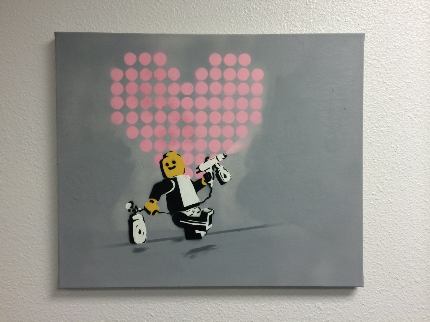 Lego Stencil Art by PatrickGuerraArt on Etsy