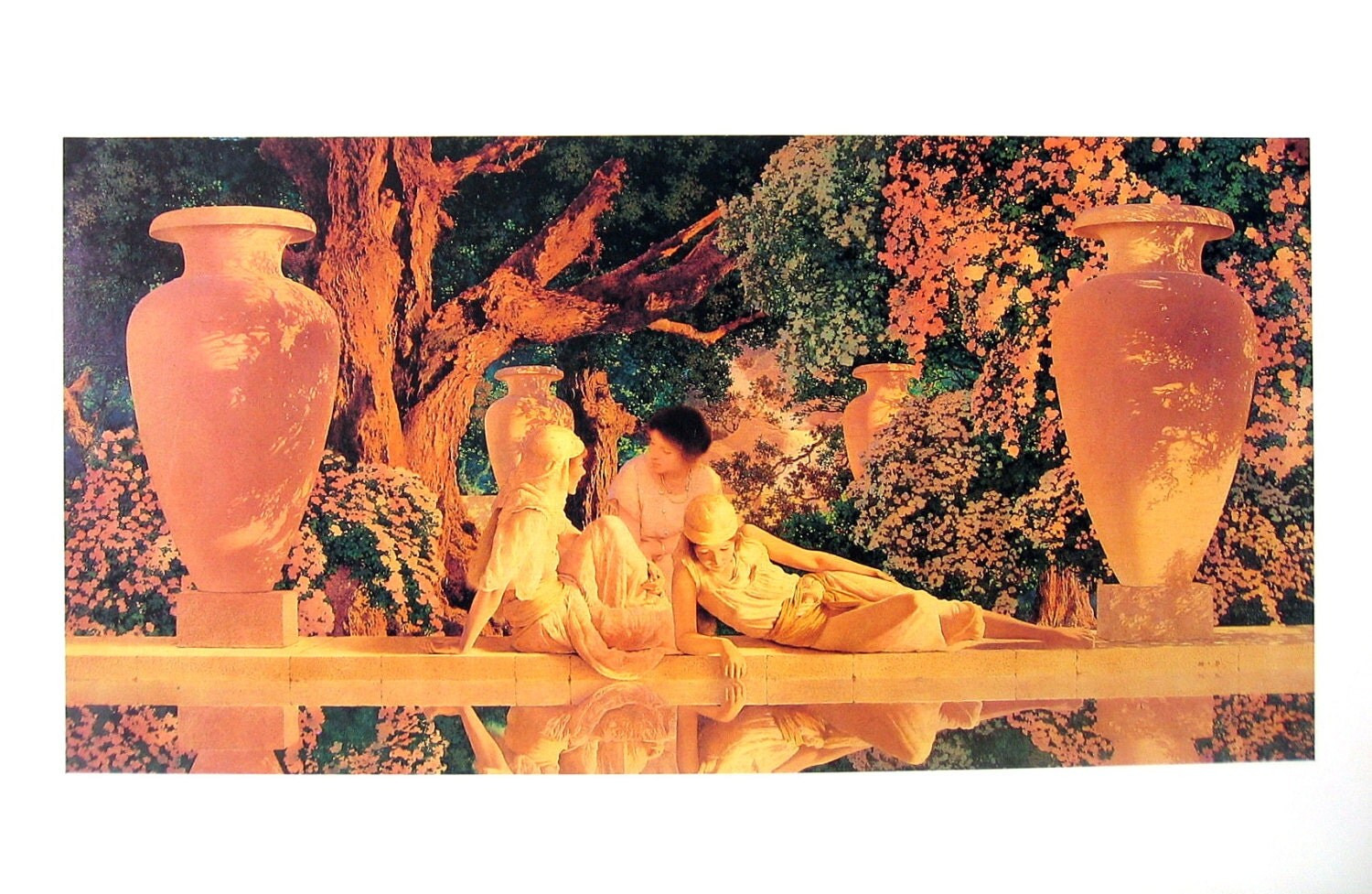 Maxfield Parrish Print Garden of Allah circa 1918 1989