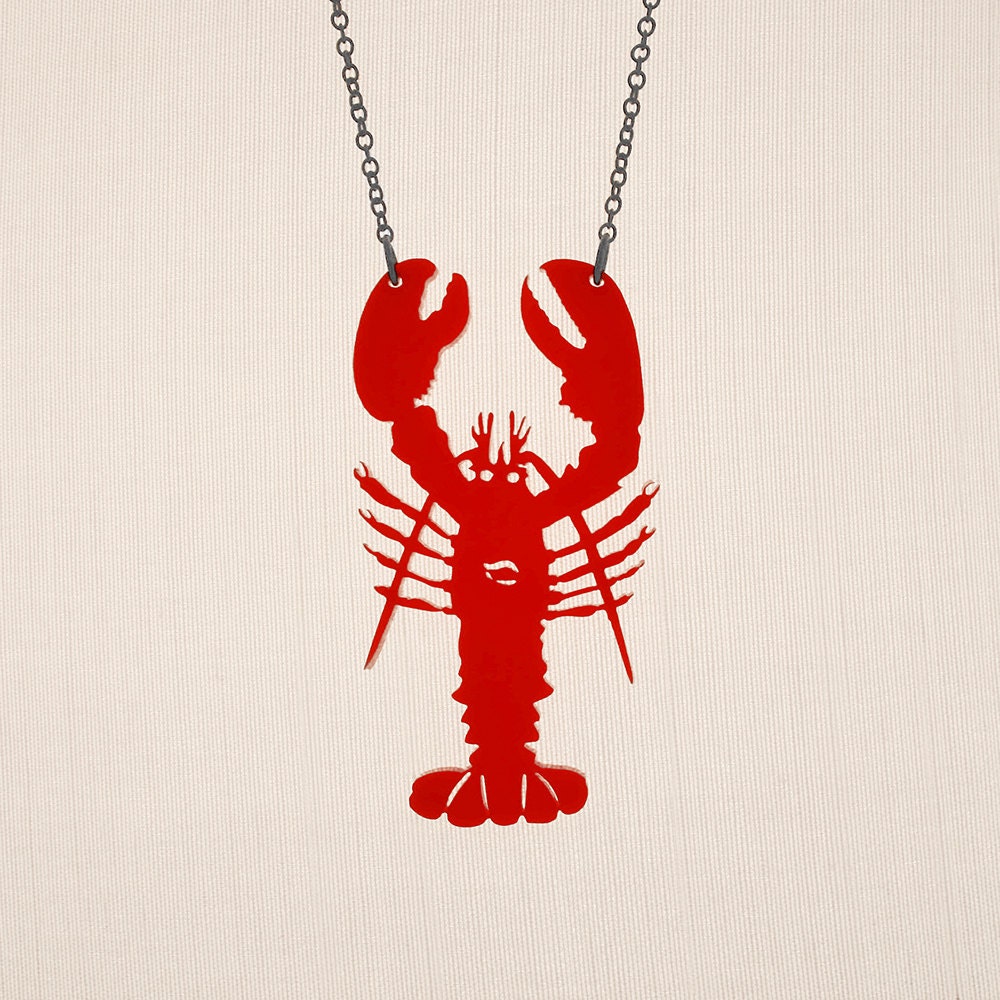 Lobster Necklace Laser Cut Necklace C.A.B. Fayre Original