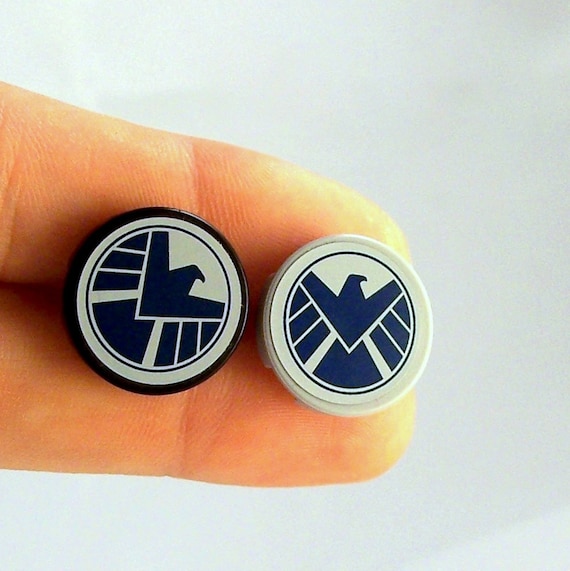 SHIELD® and HYDRA® Inspired Earring Studs OR by MermaidSaysJulia