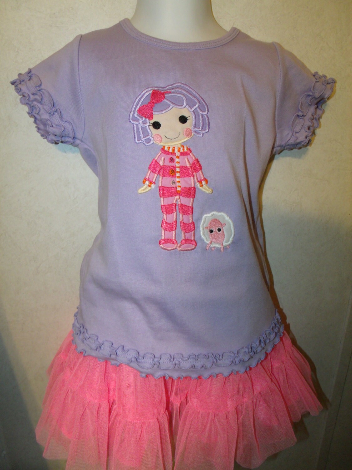 Lalaloopsy Pillow Featherbed Doll Embroidered Onesie or Shirt