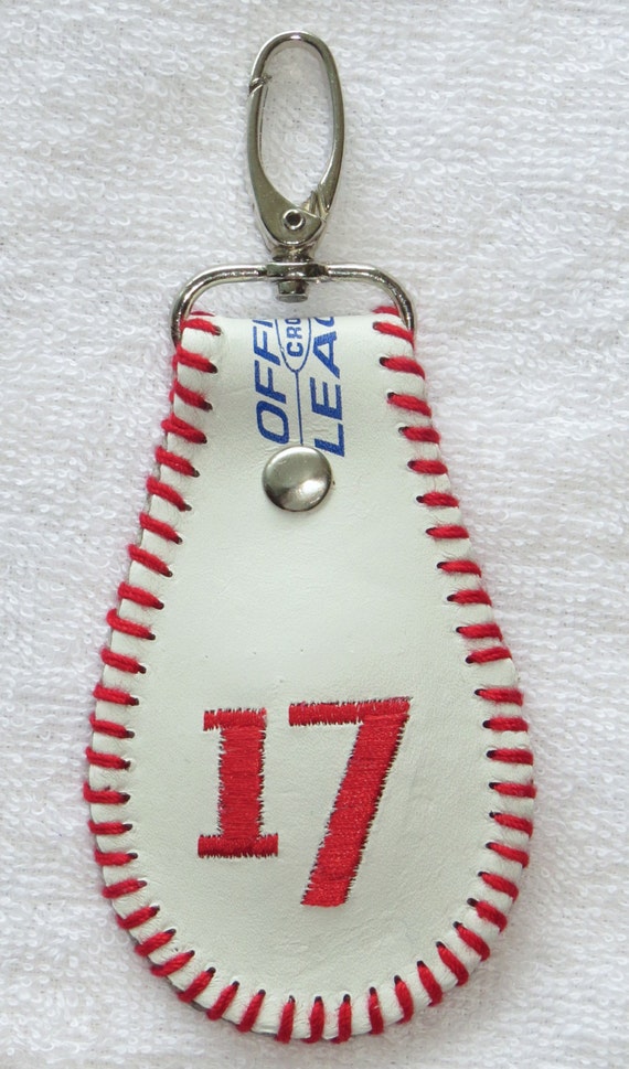 Baseball keychain keyfob