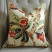 Decorative Designer Pillow Cover - 18"X18" - Kelmscott Maner Print in document - Pattern on the front
