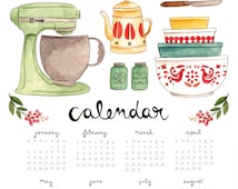 Popular items for kitchen calendar on Etsy