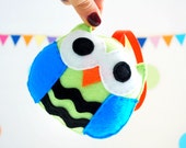 Felt OWL Plush Toy, Plush Felt Owl - Handstitched, Handmade Toy A918 Il_170x135