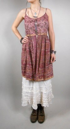 Vintage 1970s Boho Dress / 70s Vintage Hippie Dress