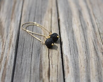 Black Lava Earrings, Lava Jewelry, Hawaiian Jewelry, Hawaii Jewelry, Black Earrings, Lava Rock, Stone Earrings Stone Jewelry, Lava Stone 045