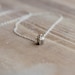 Tiny Initial Cube Necklace - Love Square Necklace - Hand Stamped Sterling Silver - 4 Sided Cube - Custom Initial Necklace - Christmas Gift