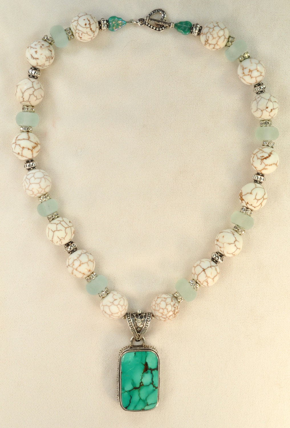Beach Combing Necklace - Pink/Turquoise main image 0
