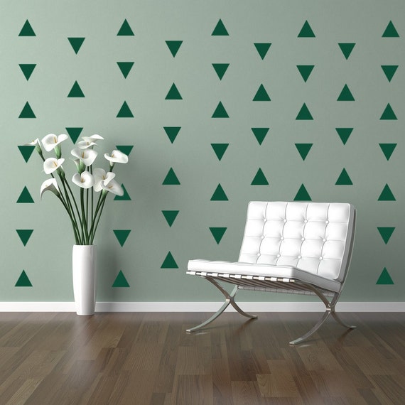 Triangles Decal Geometric Vinyl Decal Wall Art Baby Boy or Girl Nursery