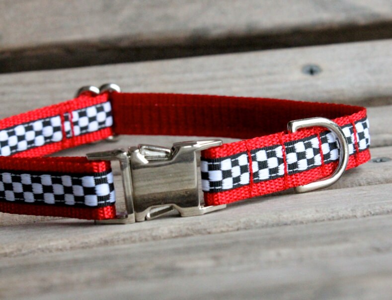 Checker Dog Collar/ Unique Dog Collar / Boy Collar