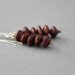 acacia seed earrings dark purple and brown earrings bohemian earrings natural earthy