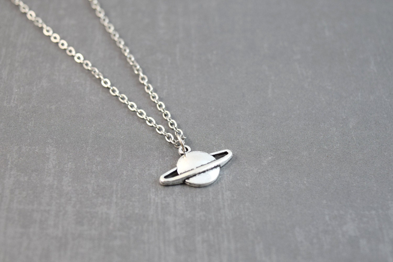Saturn Necklace Space Necklace Jewelry Science